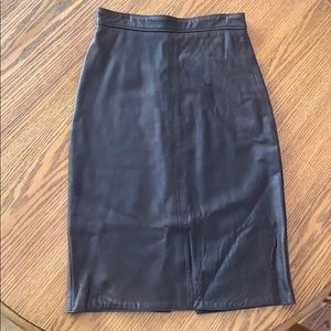 Vintage Lanna Leather Skirt